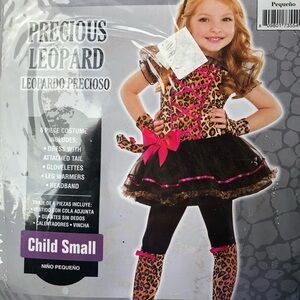 NEW Precious Leopard 6pc Costume. Child’s small. Halloween or dress-up.So pretty